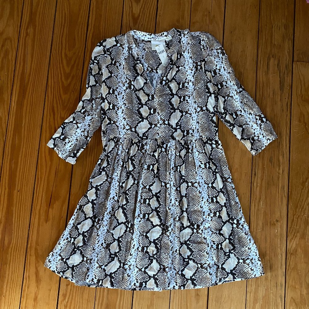 Anthropologie Maeve Snake print mini